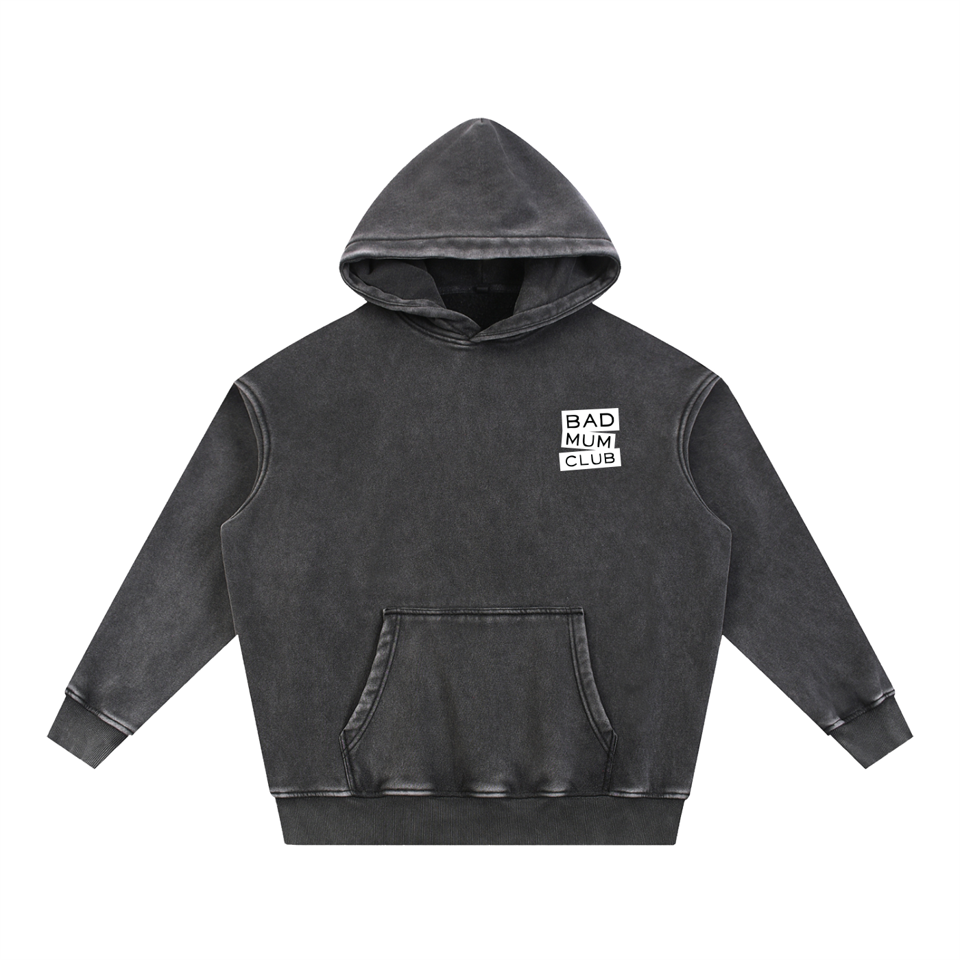 Snow Wash Fleece Oversize Hoodie