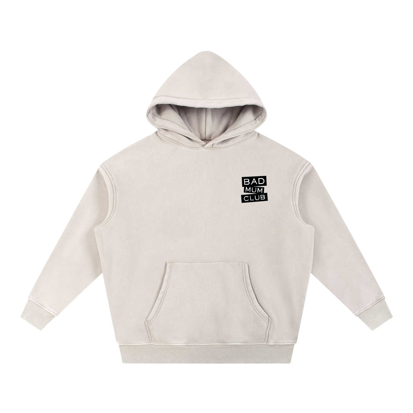 Snow Wash Fleece Oversize Hoodie