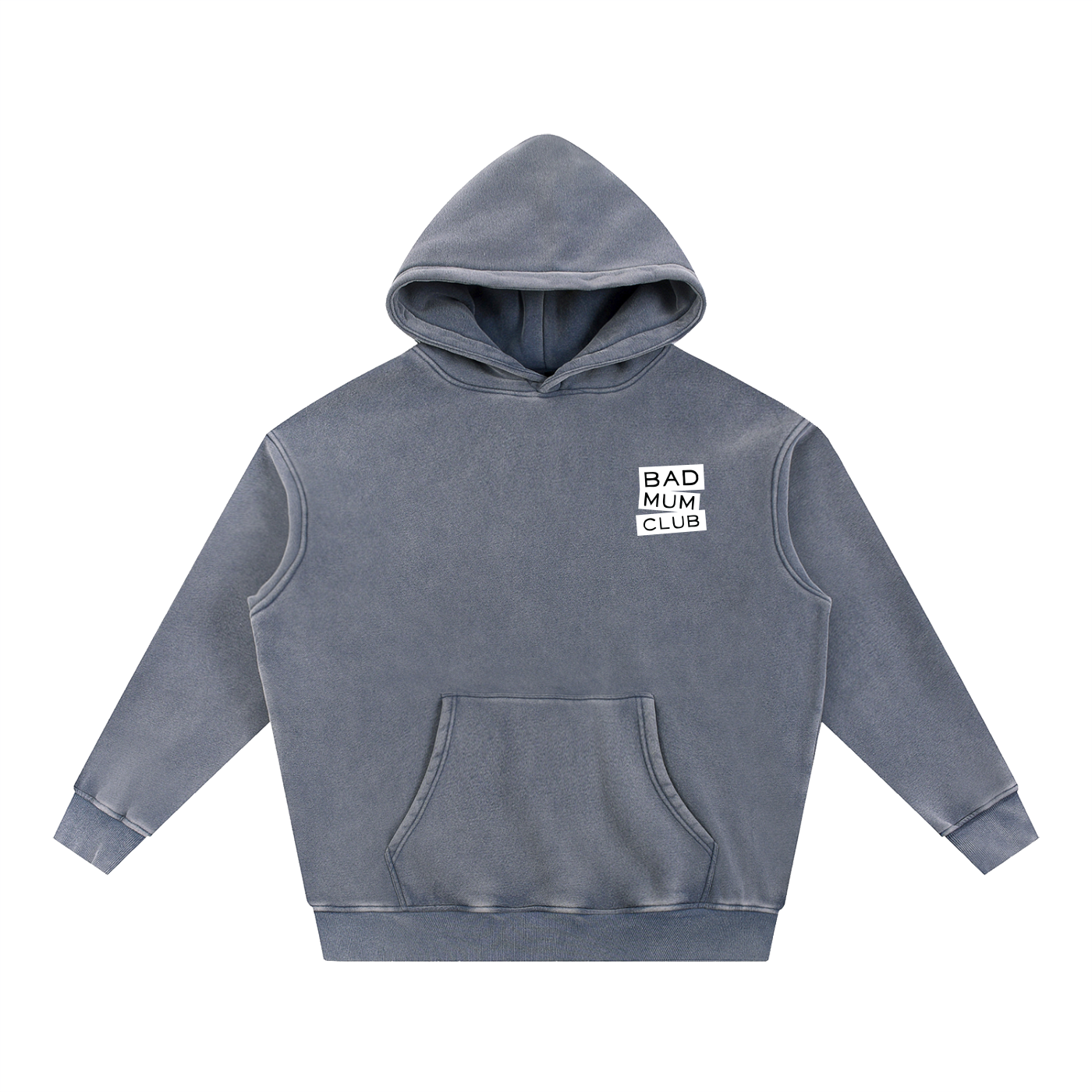 Snow Wash Fleece Oversize Hoodie