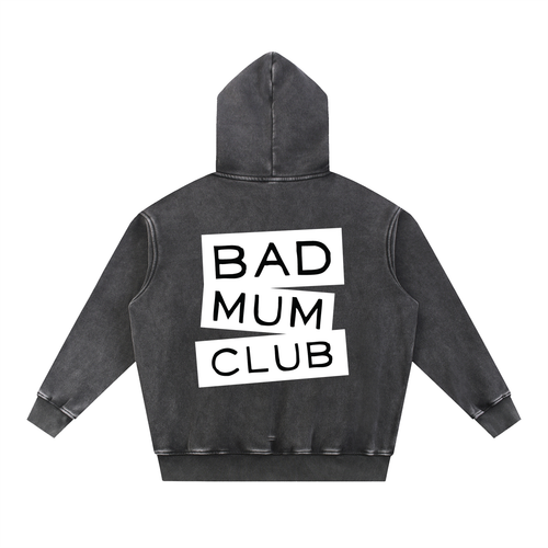 Snow Wash Fleece Oversize Hoodie